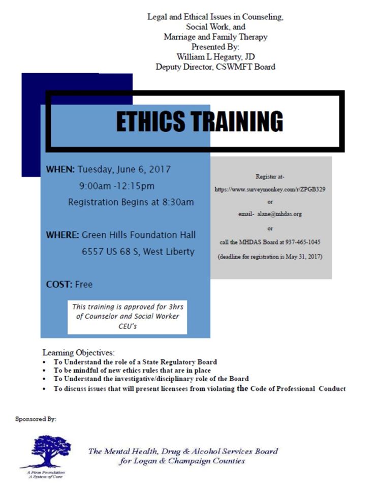 Ethics Training West Liberty Ohio
