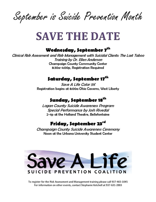 September Suicide Prevention Month Events